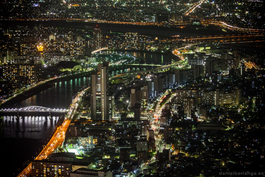 Tokyo Nocturna desde la Sky Tree